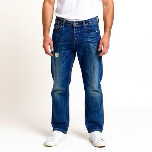 7FAM 7 For All Mankind Mens Standard Button Fly Jeans Straight Leg 34x31 Classic - Picture 16 of 16
